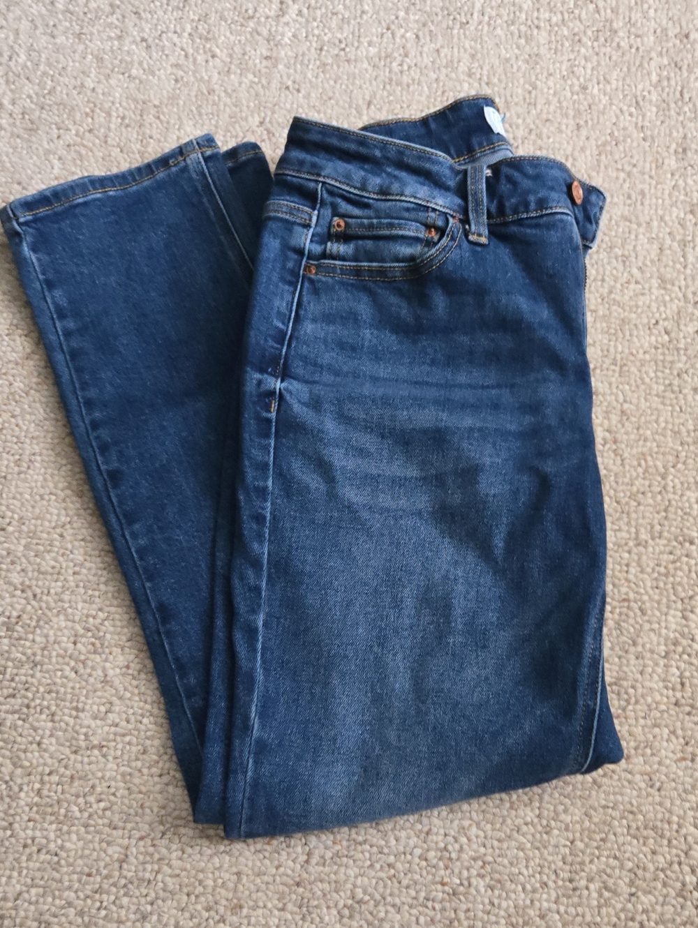 Time and Tru Women's Straight Jeans in Blue Size 8